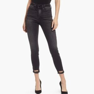 Good American Good Legs Shadow Pocket Skinny Jeans in Black 160